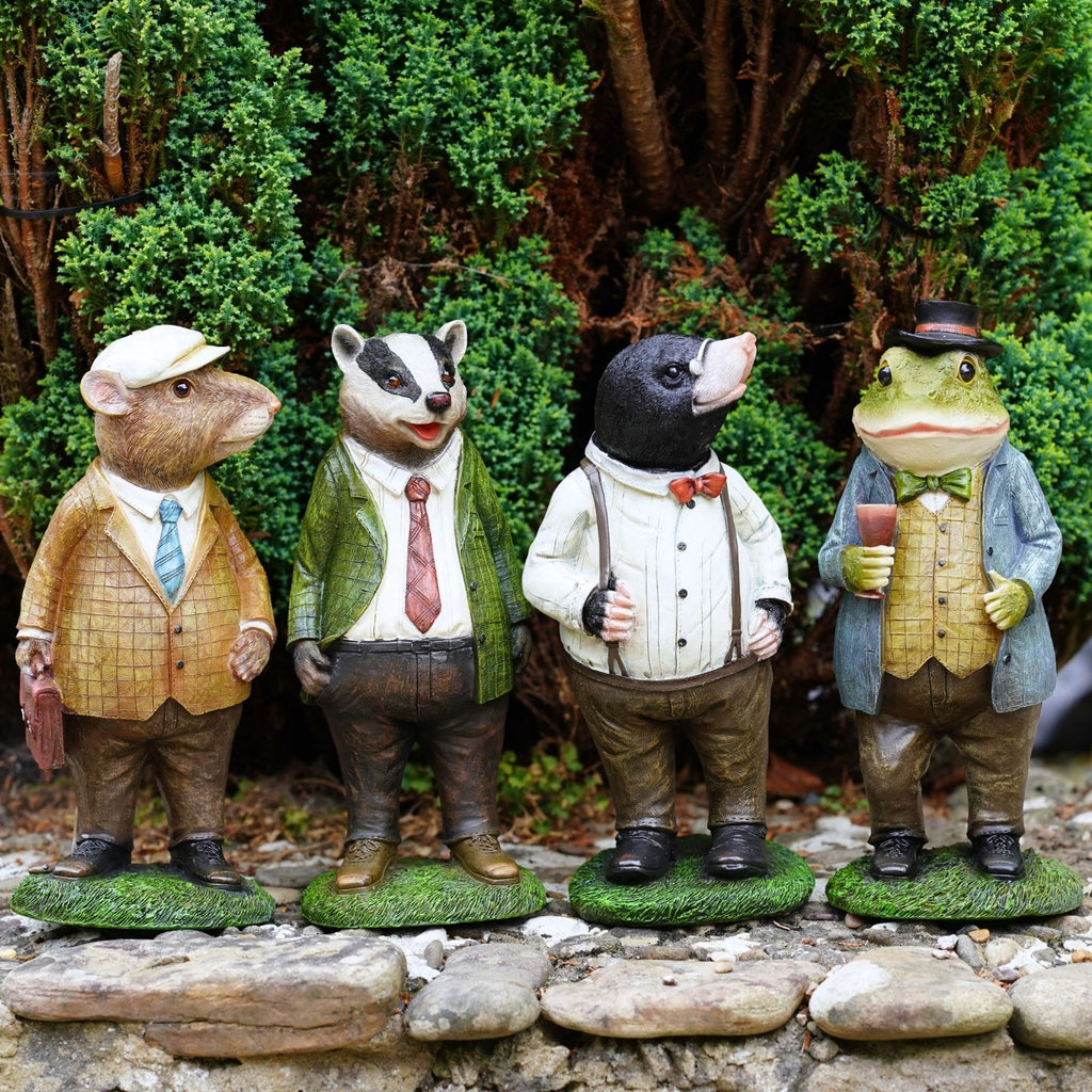 Wind in the Willows Resin Garden Ornaments – Set of 4