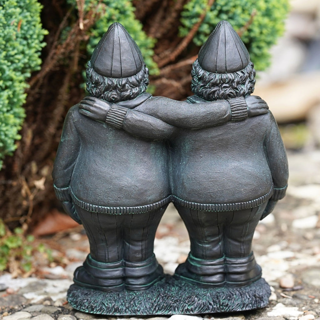 Alice in Wonderland Bronze Effect Resin Garden Statues – Set of 3