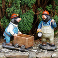 Mining Moles Resin Garden Ornaments – Set of 2