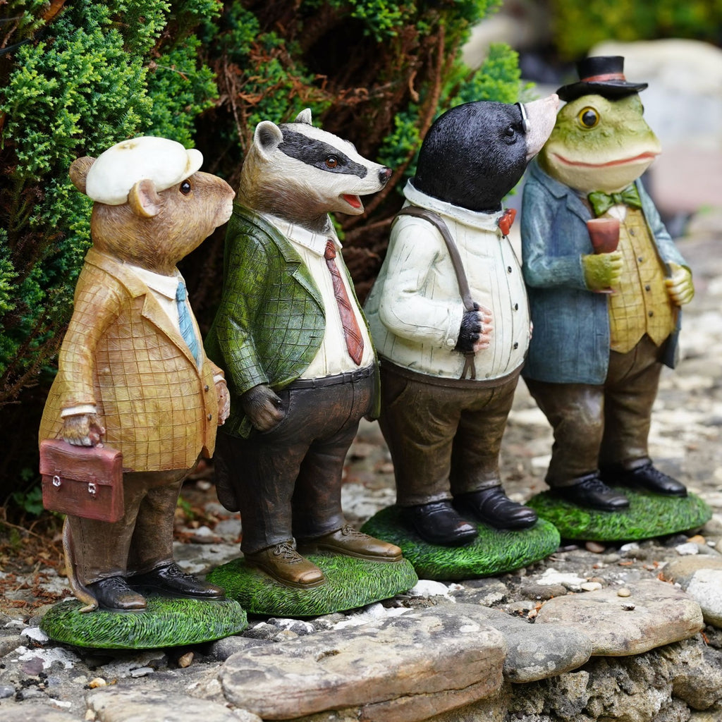 Wind in the Willows Resin Garden Ornaments – Set of 4