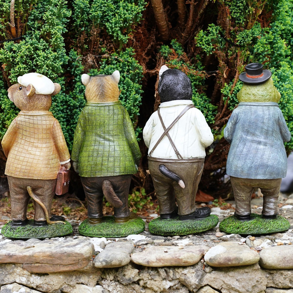 Wind in the Willows Resin Garden Ornaments – Set of 4