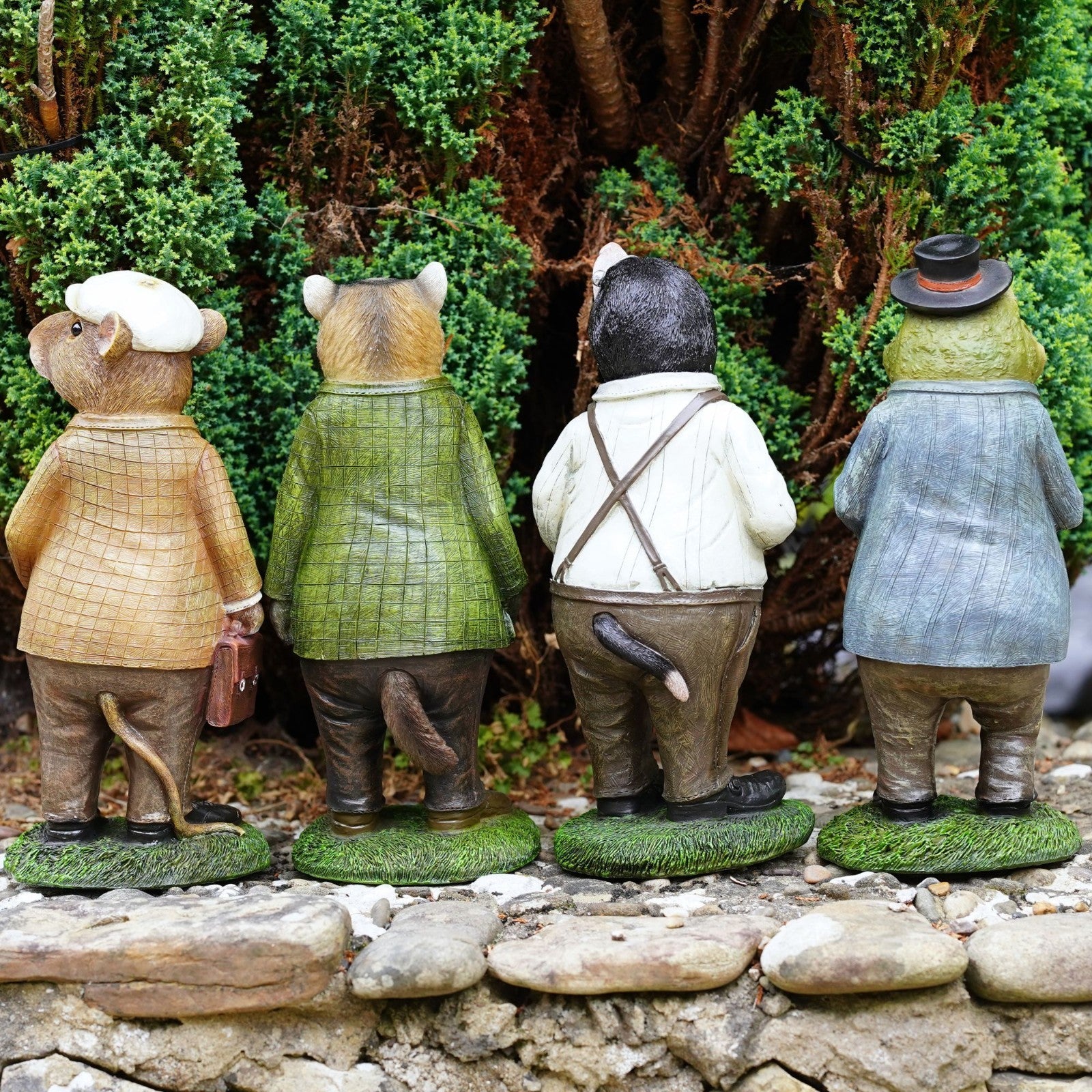Wind in the Willows Resin Garden Ornaments – Set of 4