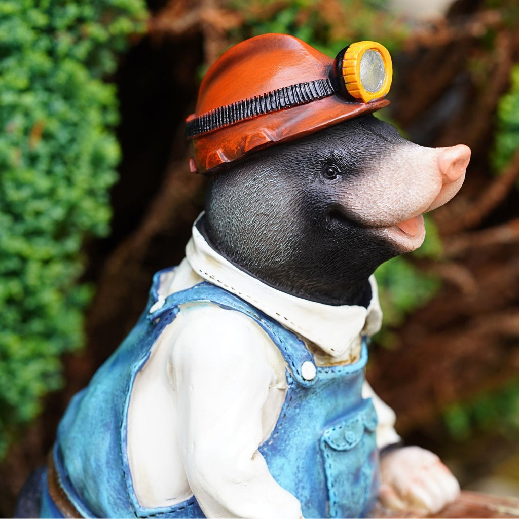 Mining Moles Resin Garden Ornaments – Set of 2