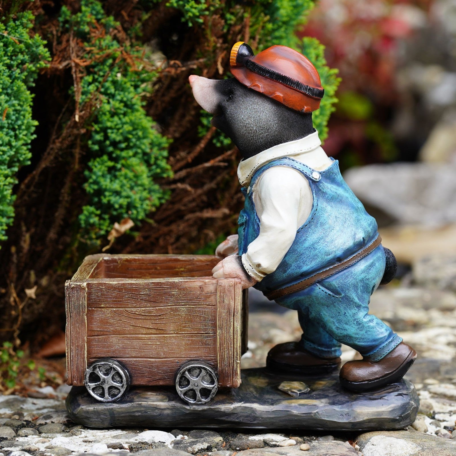 Mining Moles Resin Garden Ornaments – Set of 2