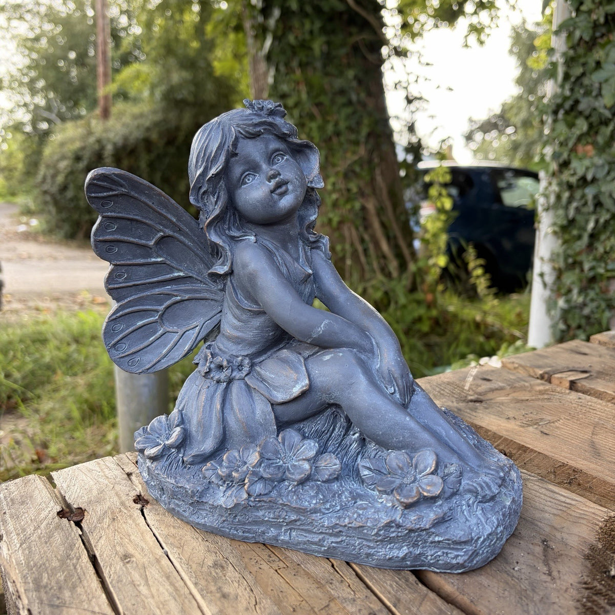 Flower Fairy Resin Garden Statue