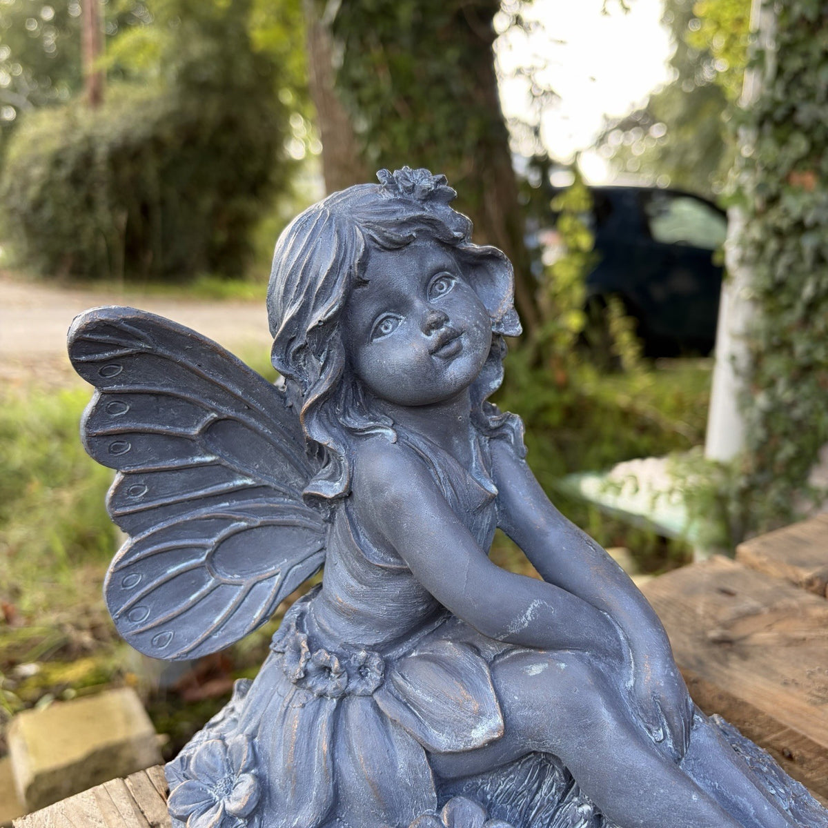 Flower Fairy Resin Garden Statue