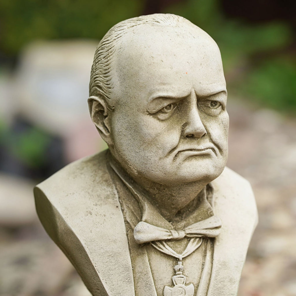 Winston Churchill Stone Bust