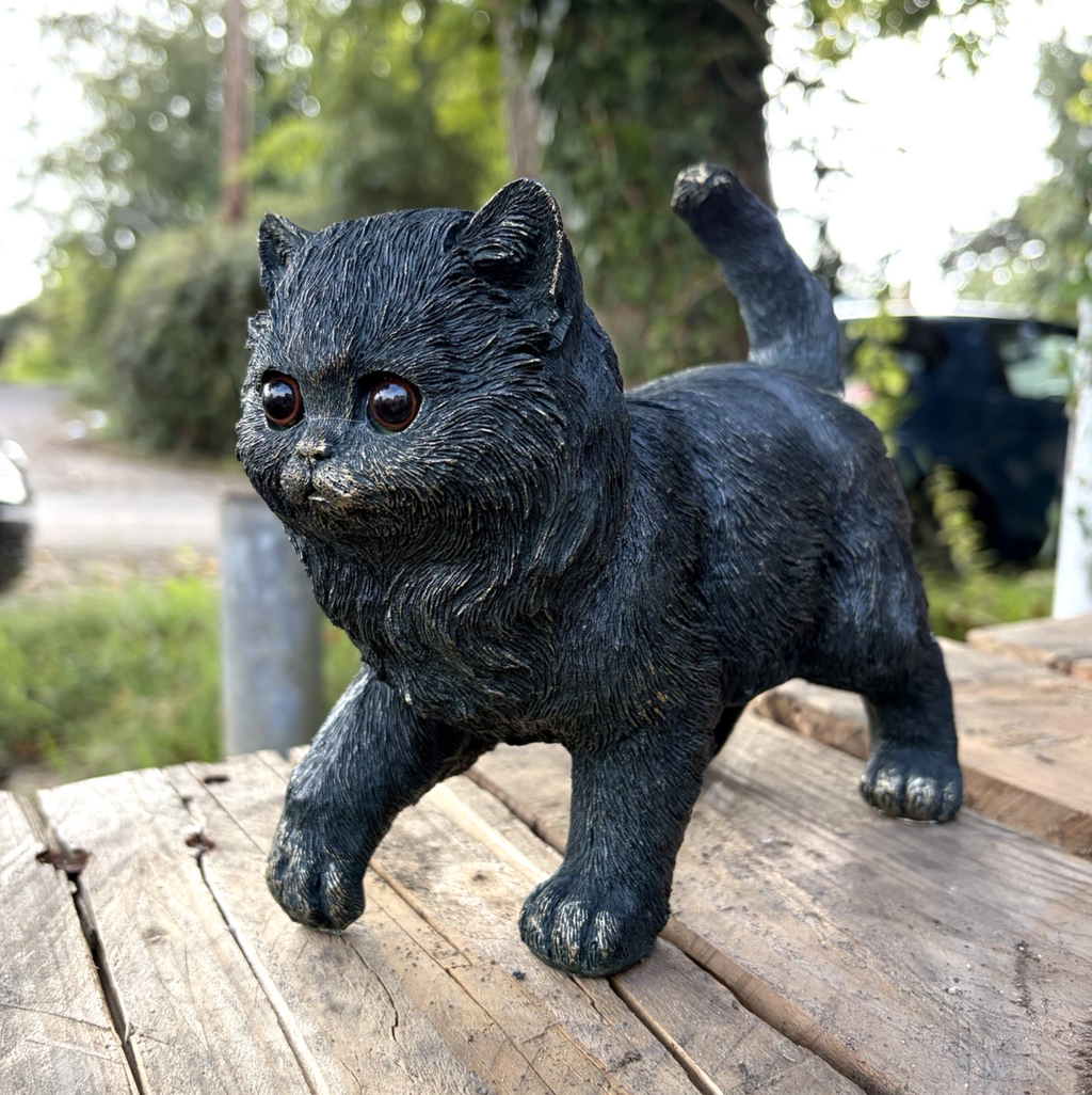 Kitten Garden Statue Resin Cat Ornament