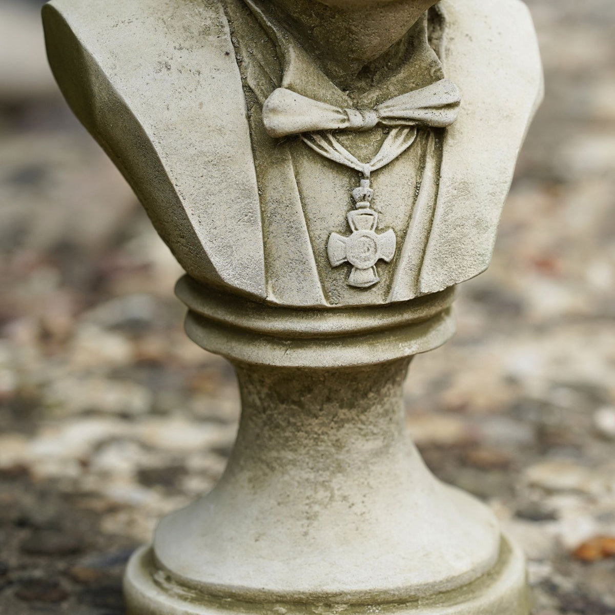 Winston Churchill Stone Bust