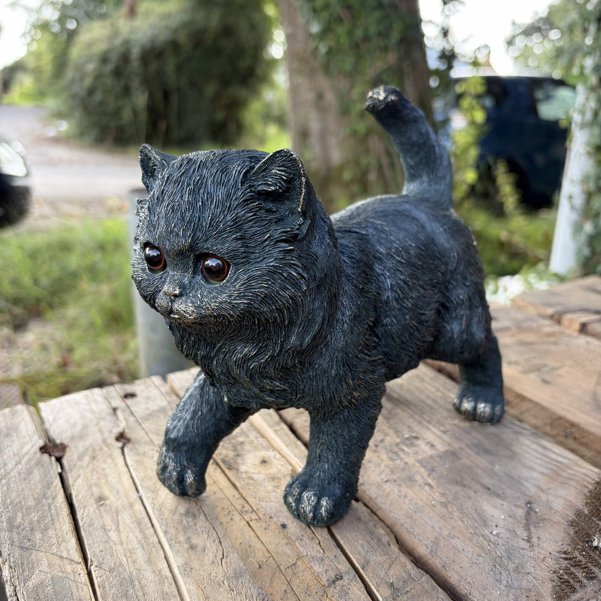 Kitten Garden Statue Resin Cat Ornament