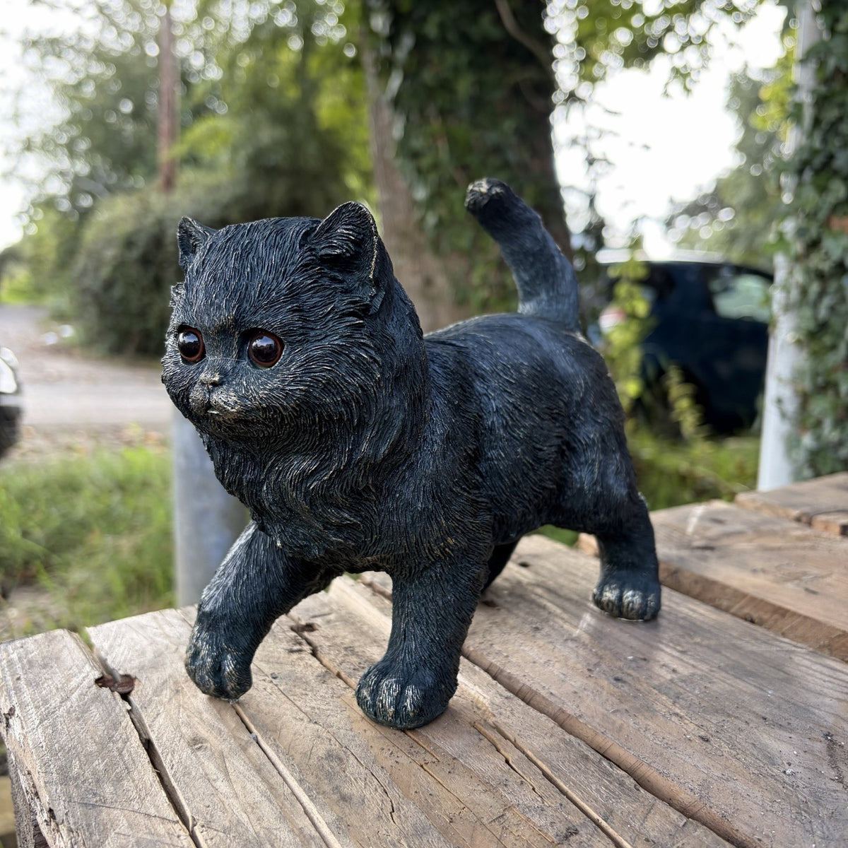 Kitten Garden Statue Resin Cat Ornament