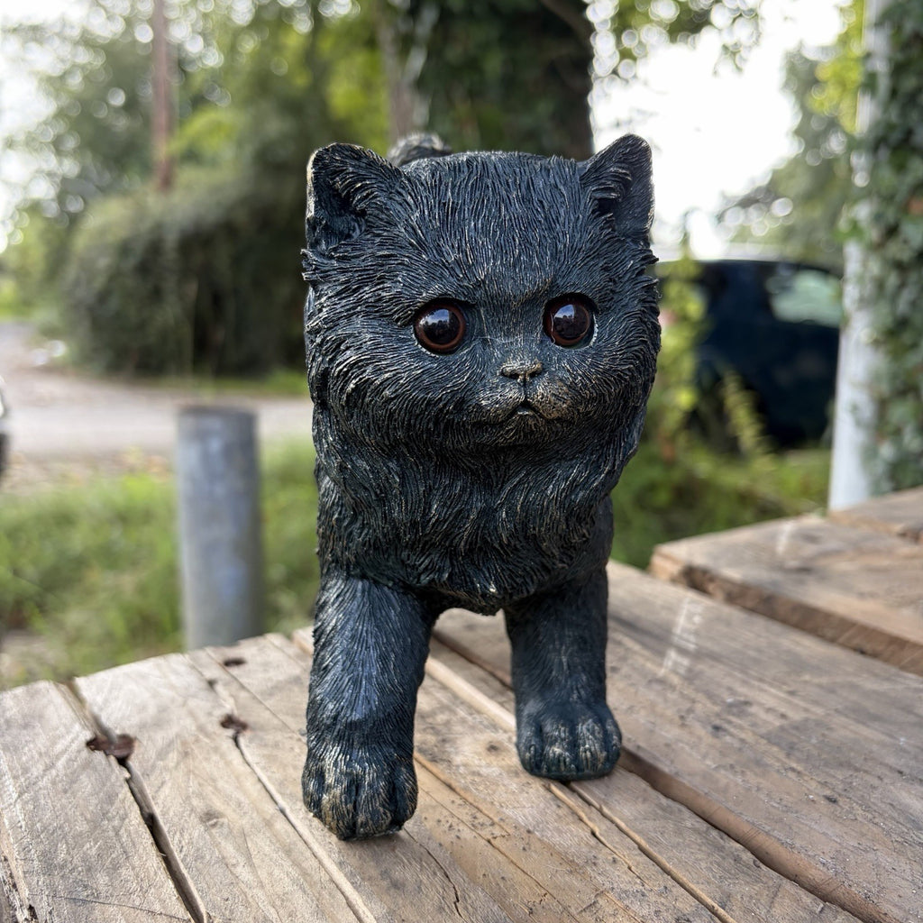 Kitten Garden Statue Resin Cat Ornament