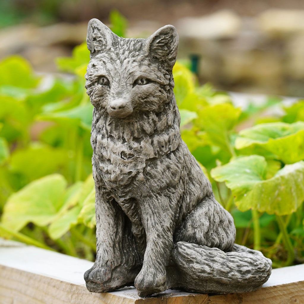 Fox Garden Stone Statue