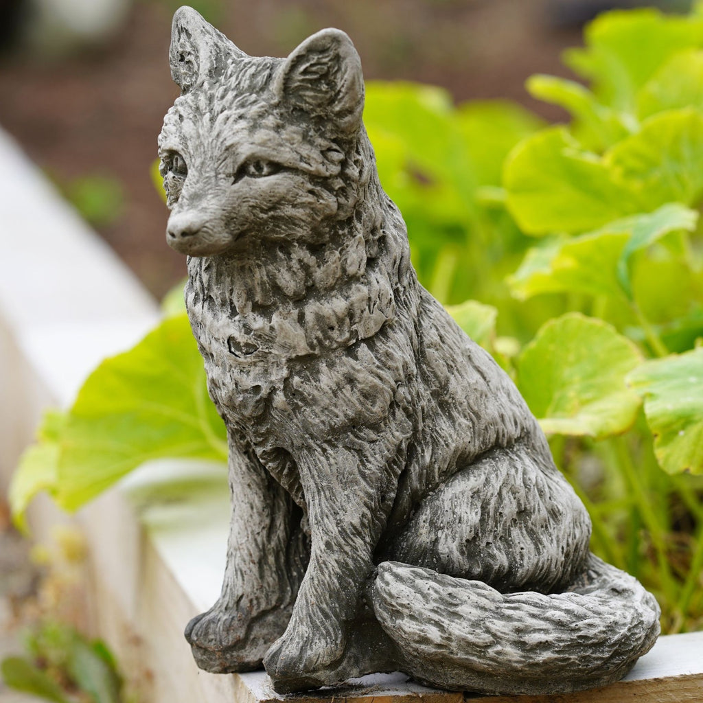 Fox Garden Stone Statue