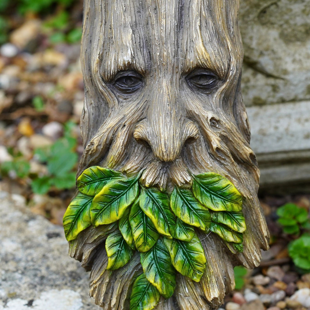 The Green Man Wall Plaque – Resin Tree Face Garden Wall Art
