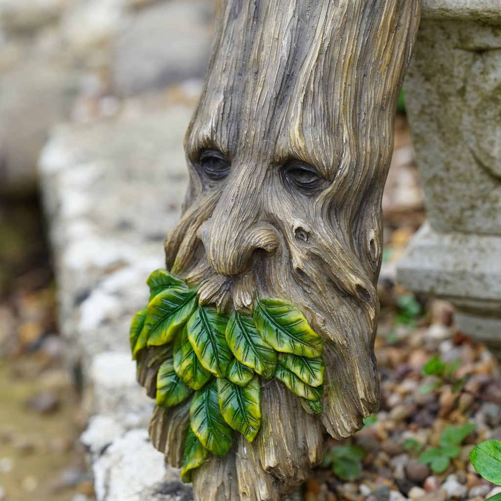 The Green Man Wall Plaque – Resin Tree Face Garden Wall Art