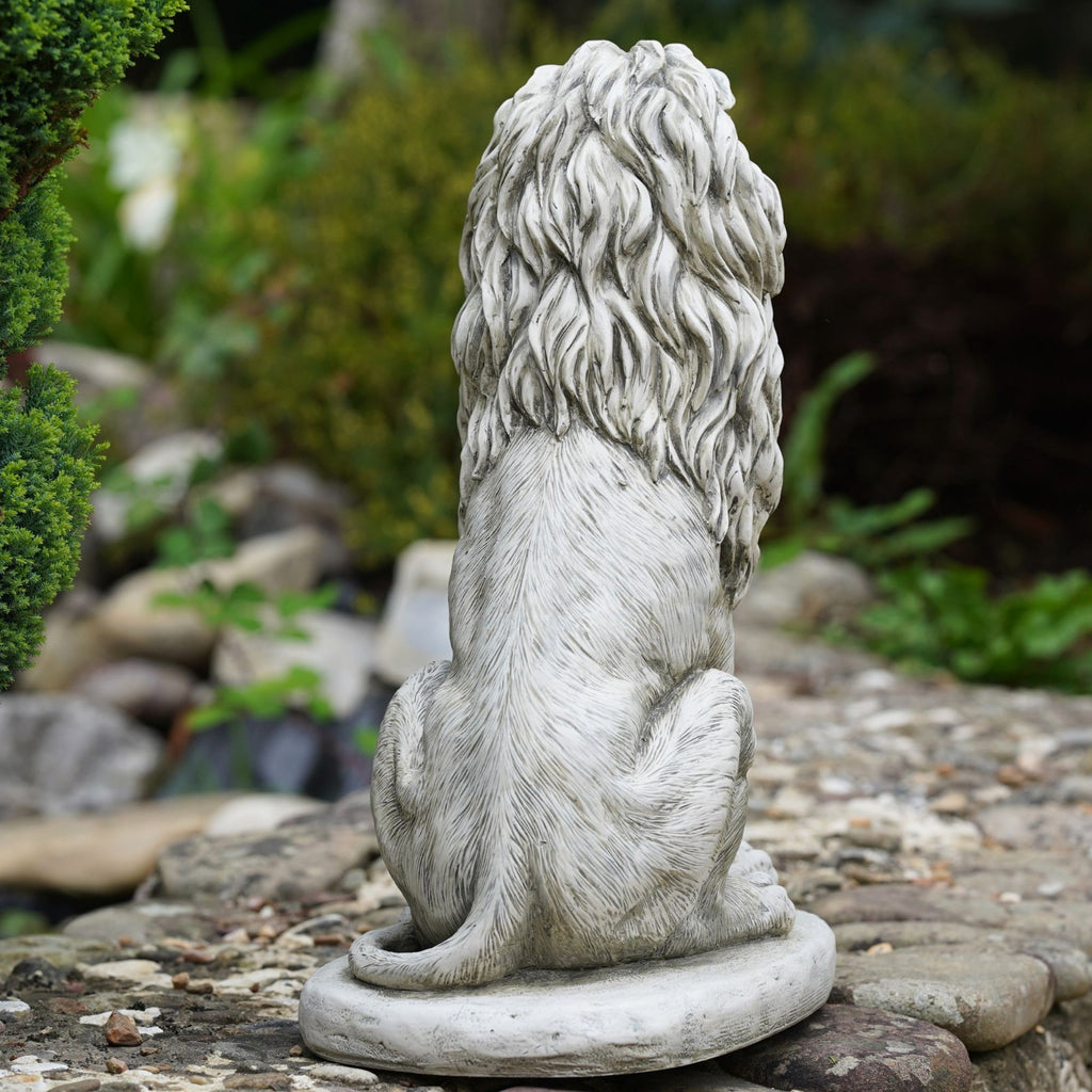 Regal Lion Garden Statue – Large Resin Lion