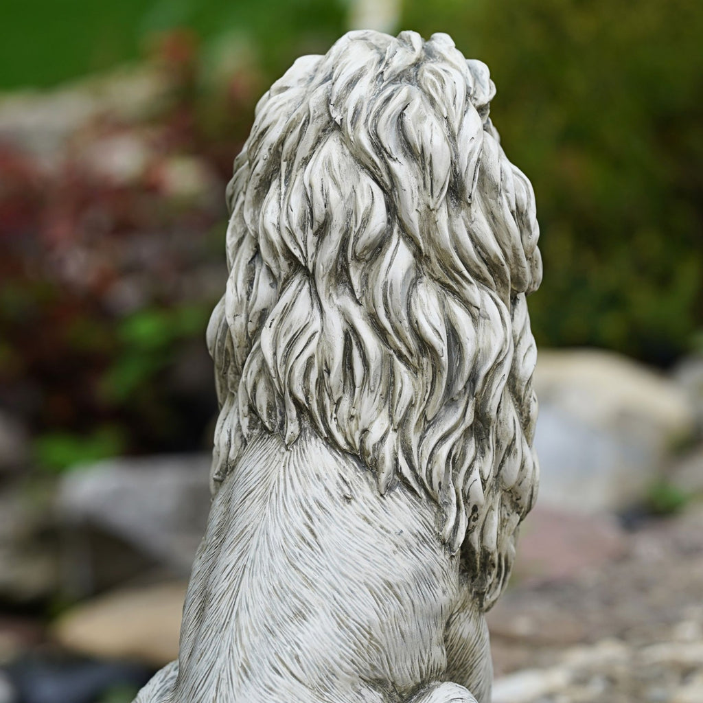 Regal Lion Garden Statue – Large Resin Lion