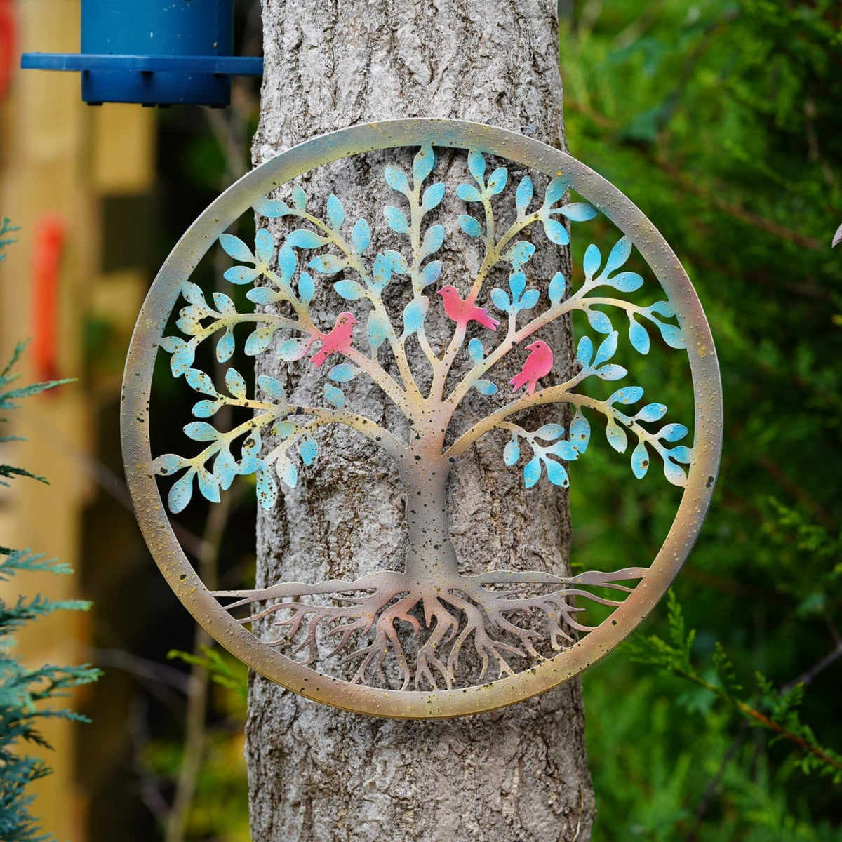 Family Roost Metal Wall Plaque
