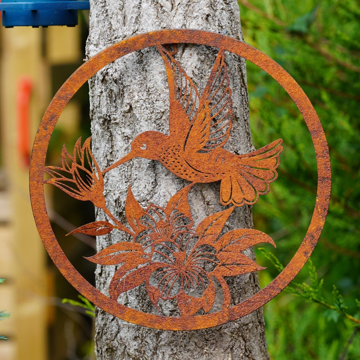 The Hummingbird Metal Wall Plaque