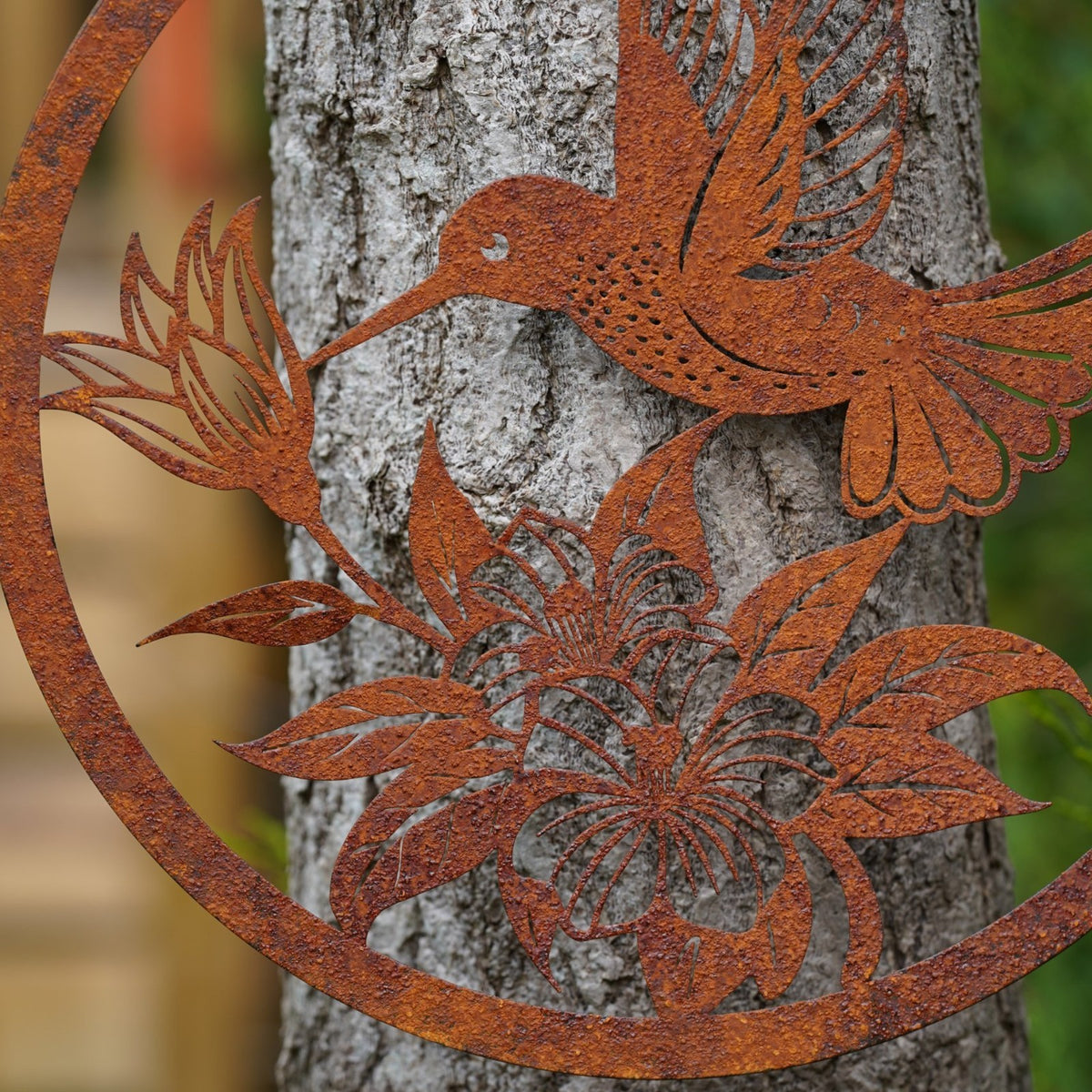 The Hummingbird Metal Wall Plaque