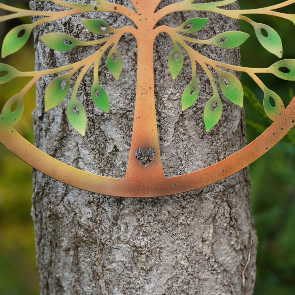 The Heart Tree Metal Wall Plaque