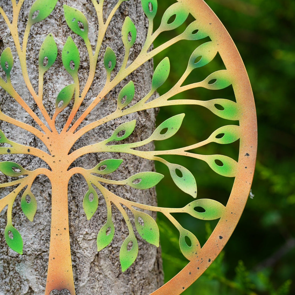 The Heart Tree Metal Wall Plaque