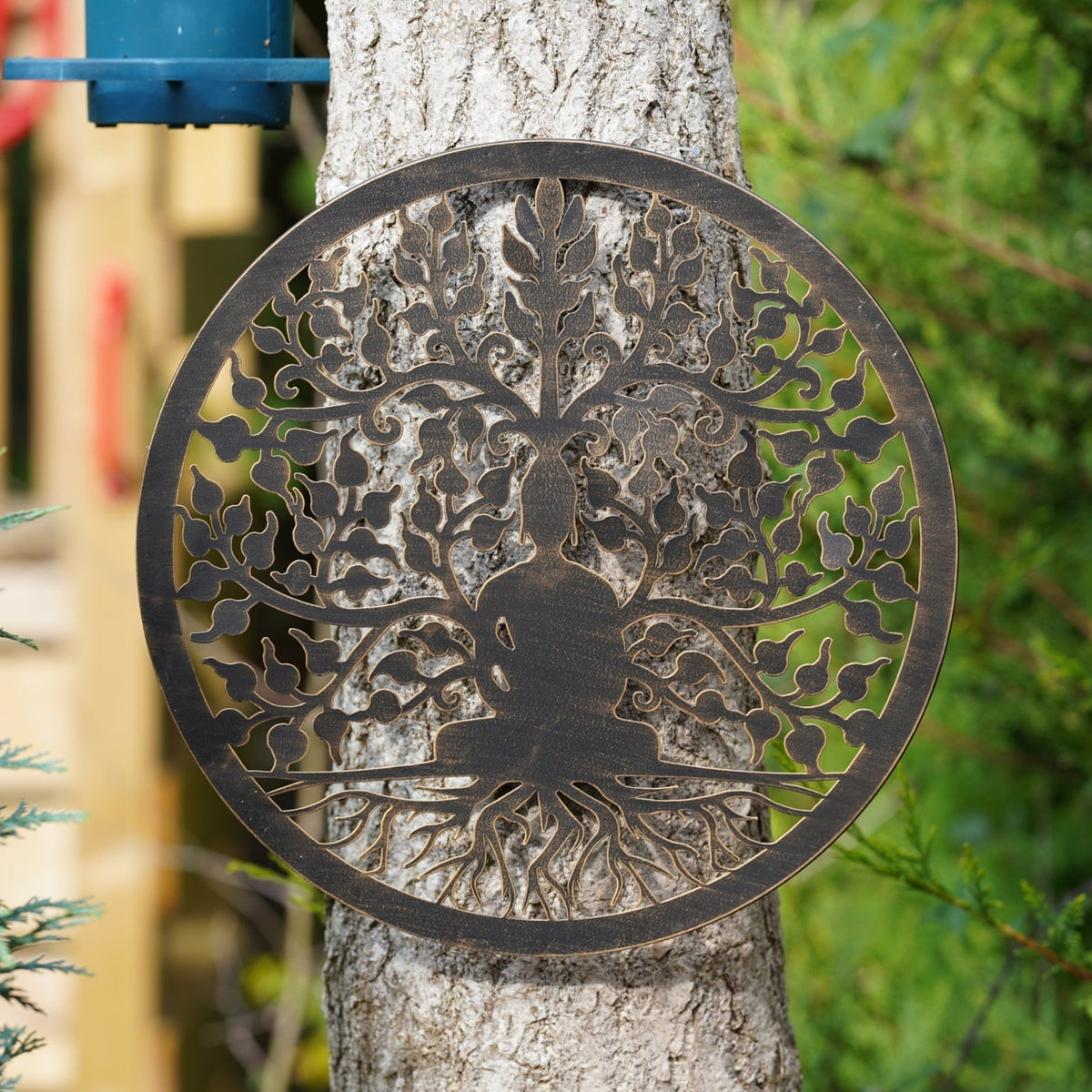 Beneath the Bodhi Metal Wall Plaque