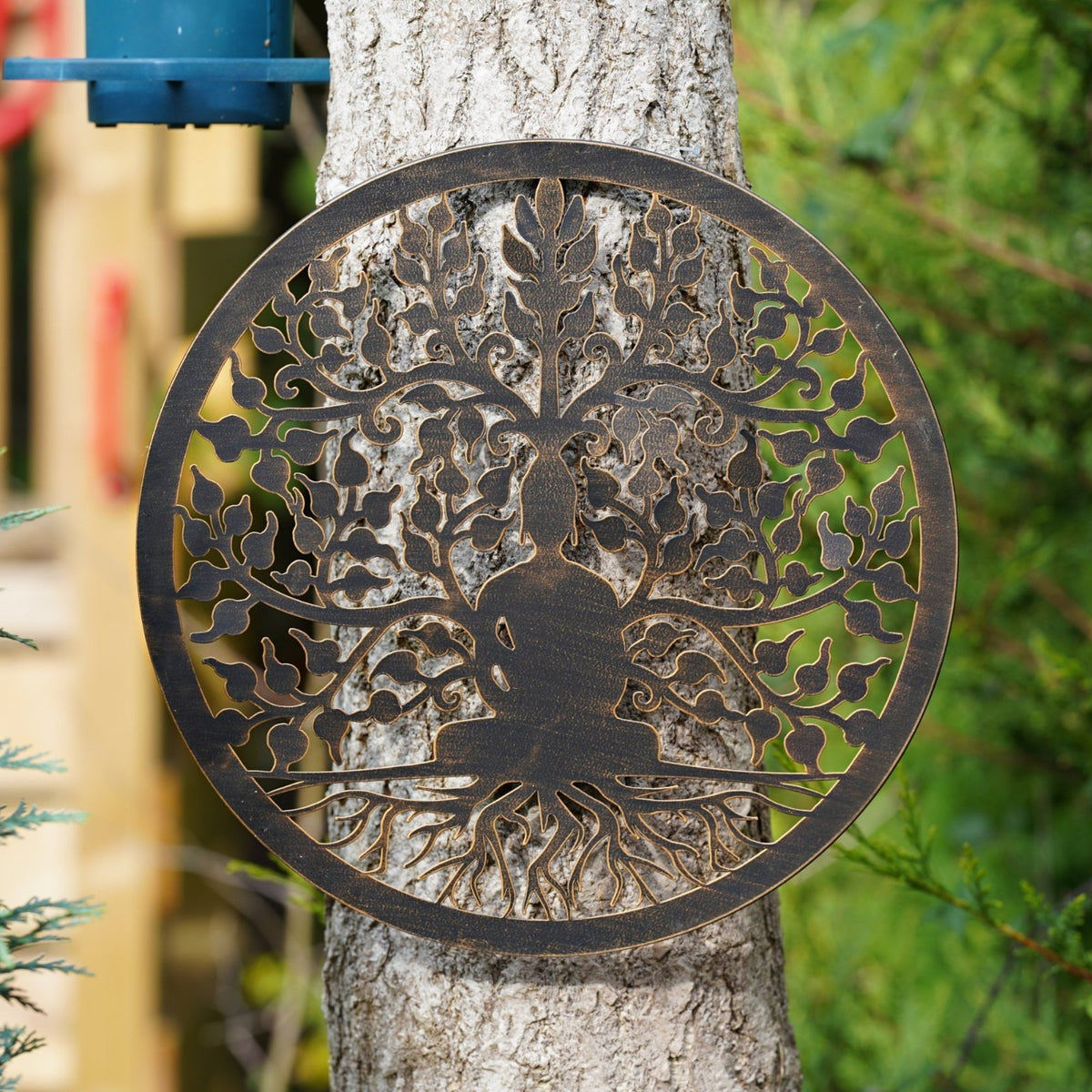 Beneath the Bodhi Metal Wall Plaque