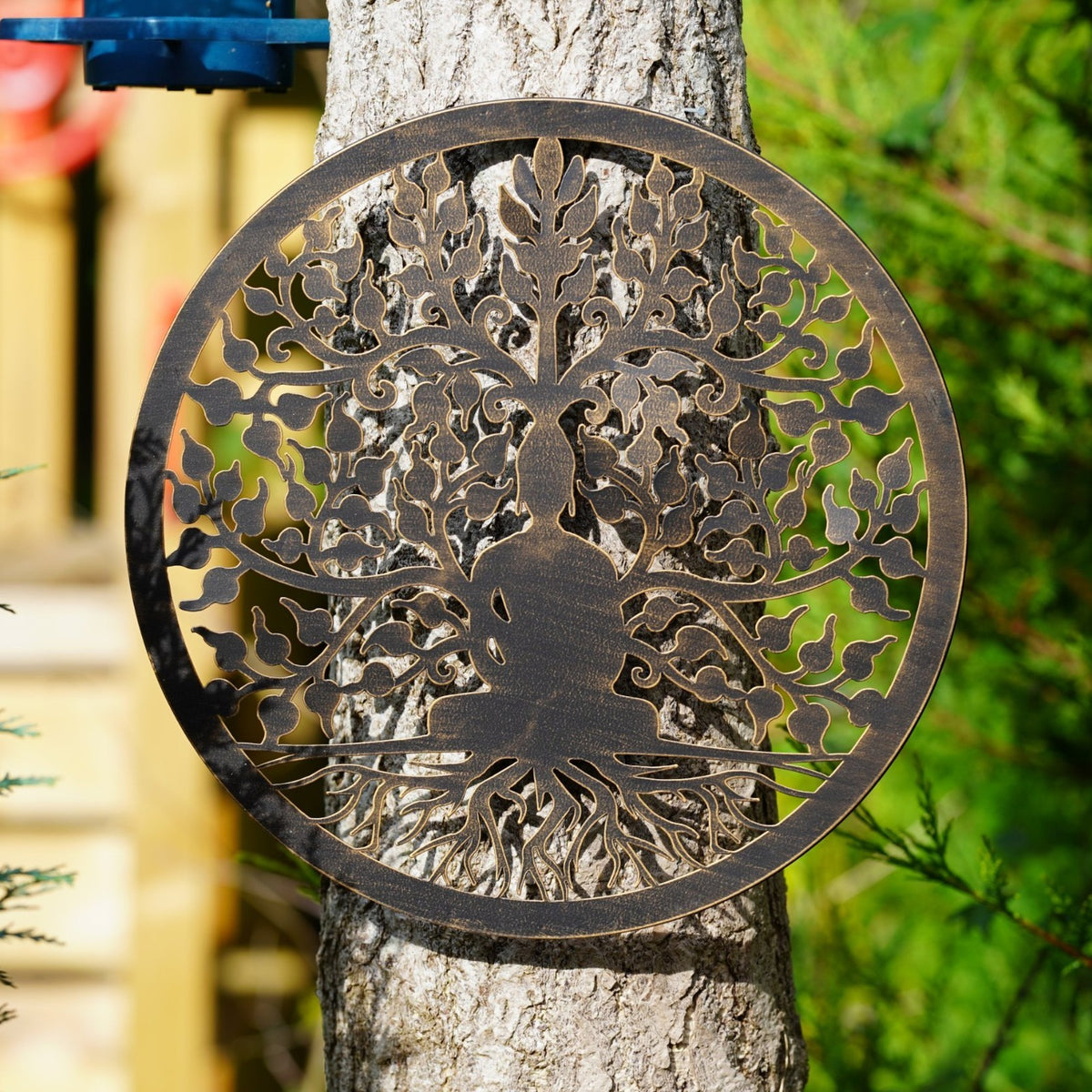 Beneath the Bodhi Metal Wall Plaque