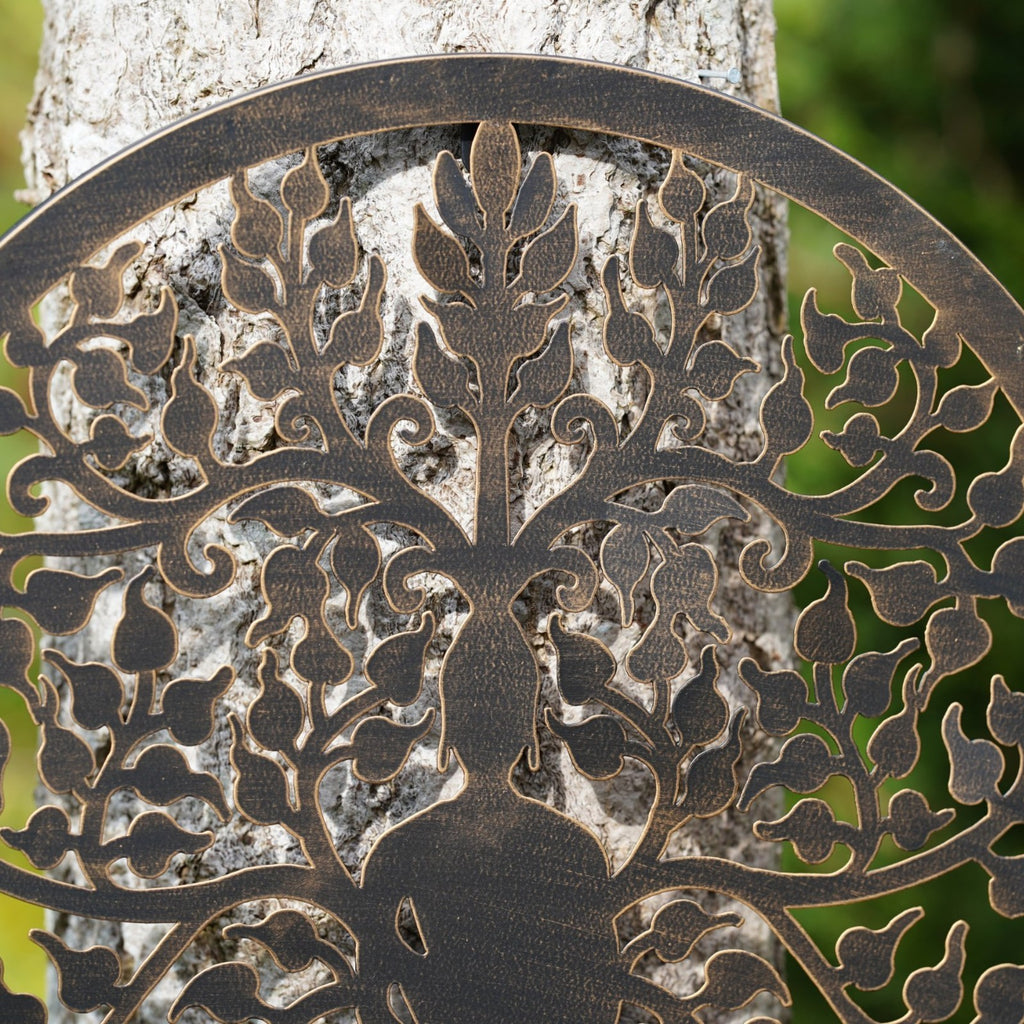 Beneath the Bodhi Metal Wall Plaque