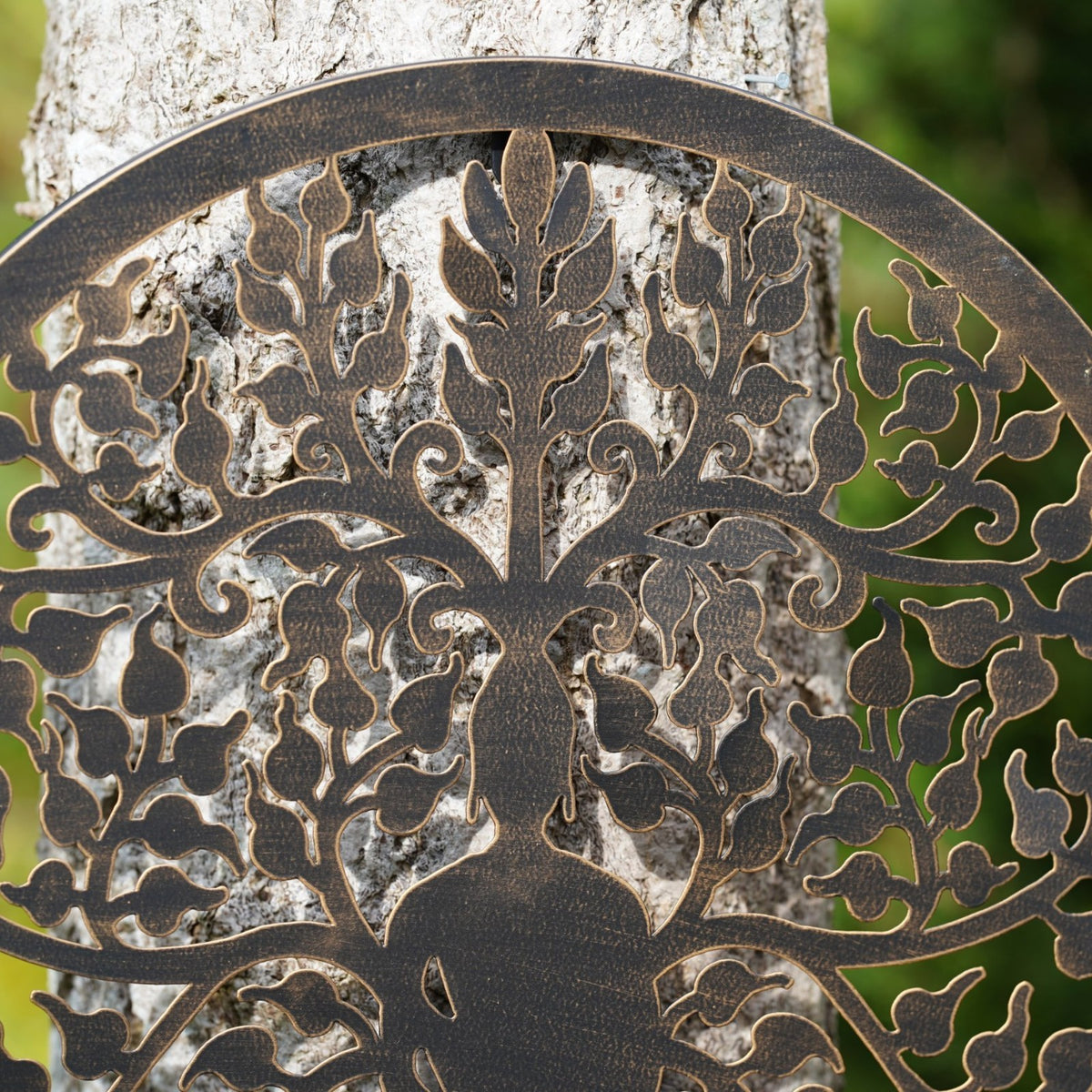 Beneath the Bodhi Metal Wall Plaque