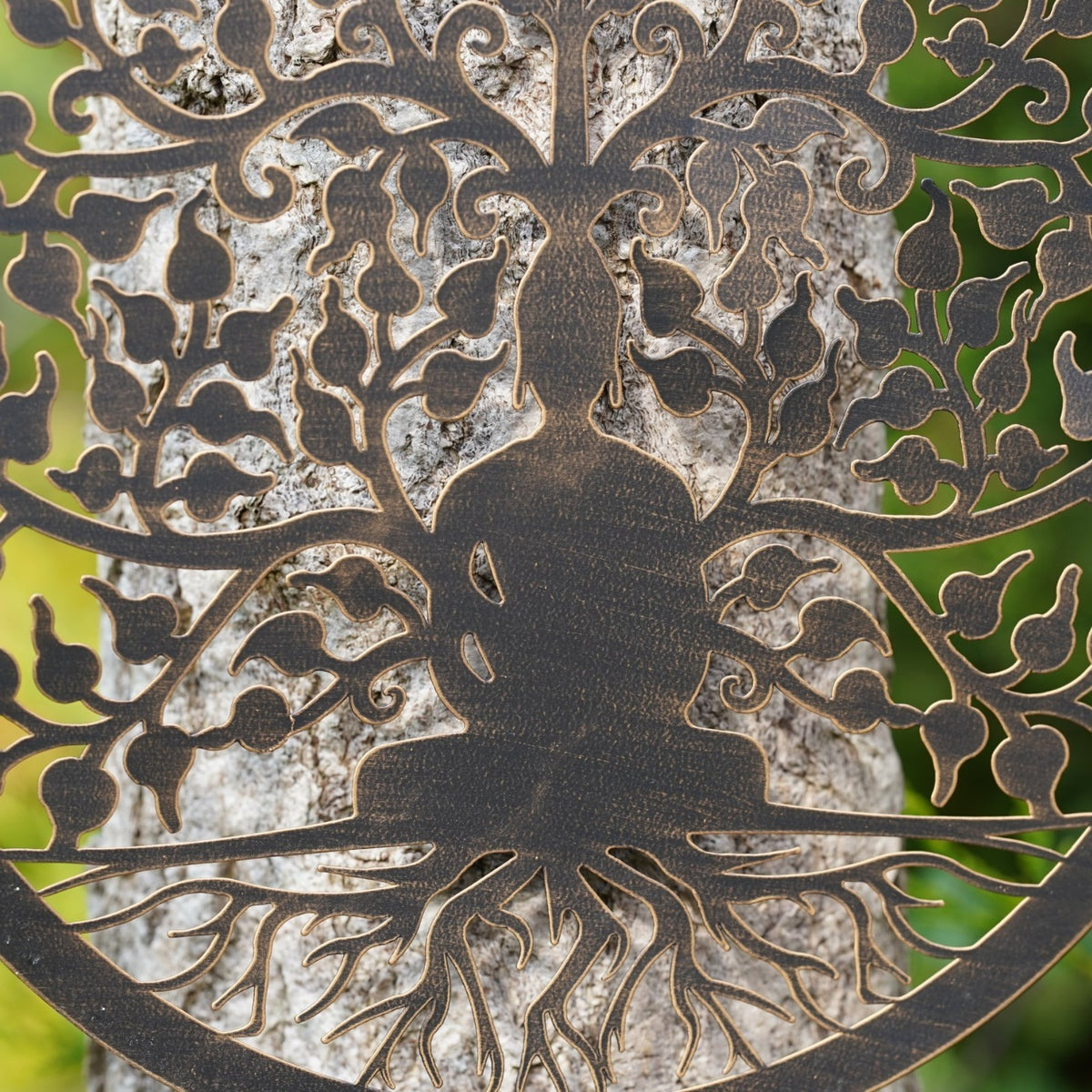 Beneath the Bodhi Metal Wall Plaque