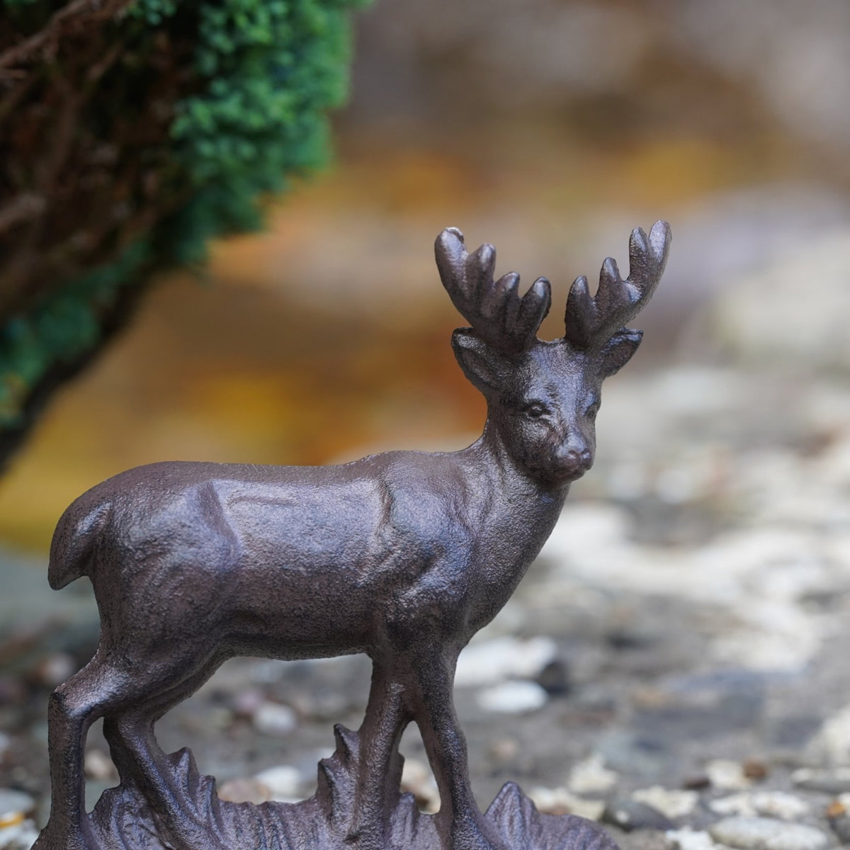 Cast Iron Stag Doorstop Heavy Deer Door Stop