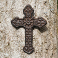 Cast Iron Wall Cross Hanging Plaque