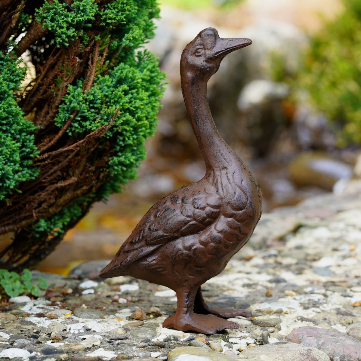 Cast Iron Large Goose Garden Ornament