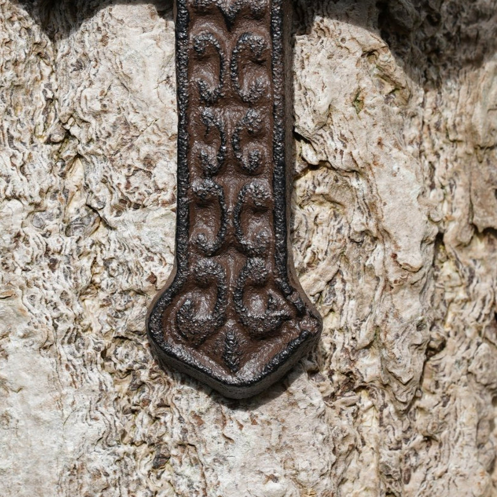 Cast Iron Wall Cross Hanging Plaque