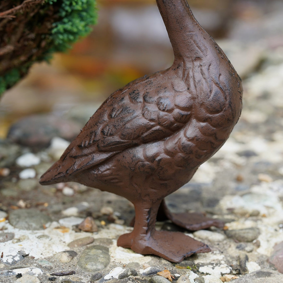 Cast Iron Large Goose Garden Ornament