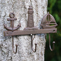 Cast Iron Nautical Hooks Coat / Key Hook