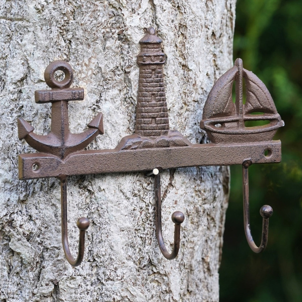 Cast Iron Nautical Hooks Coat / Key Hook