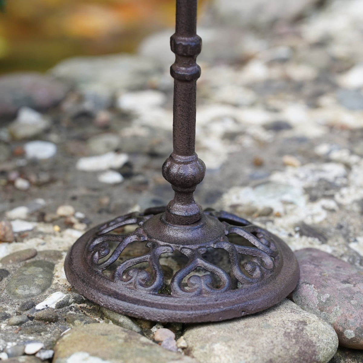 Cast Iron Bird Feeder Bath Large Pedestal