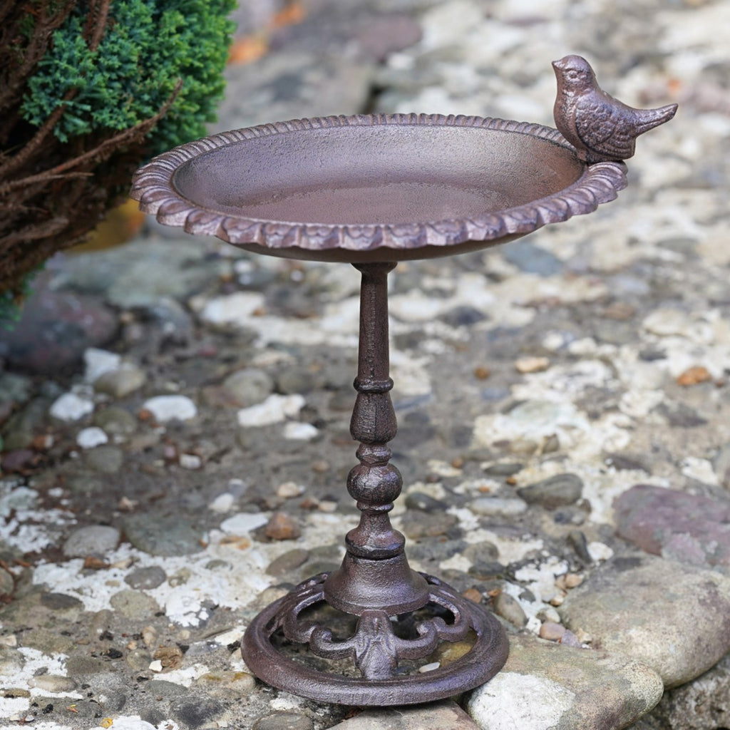 Cast Iron Large Bird Bath Feeder