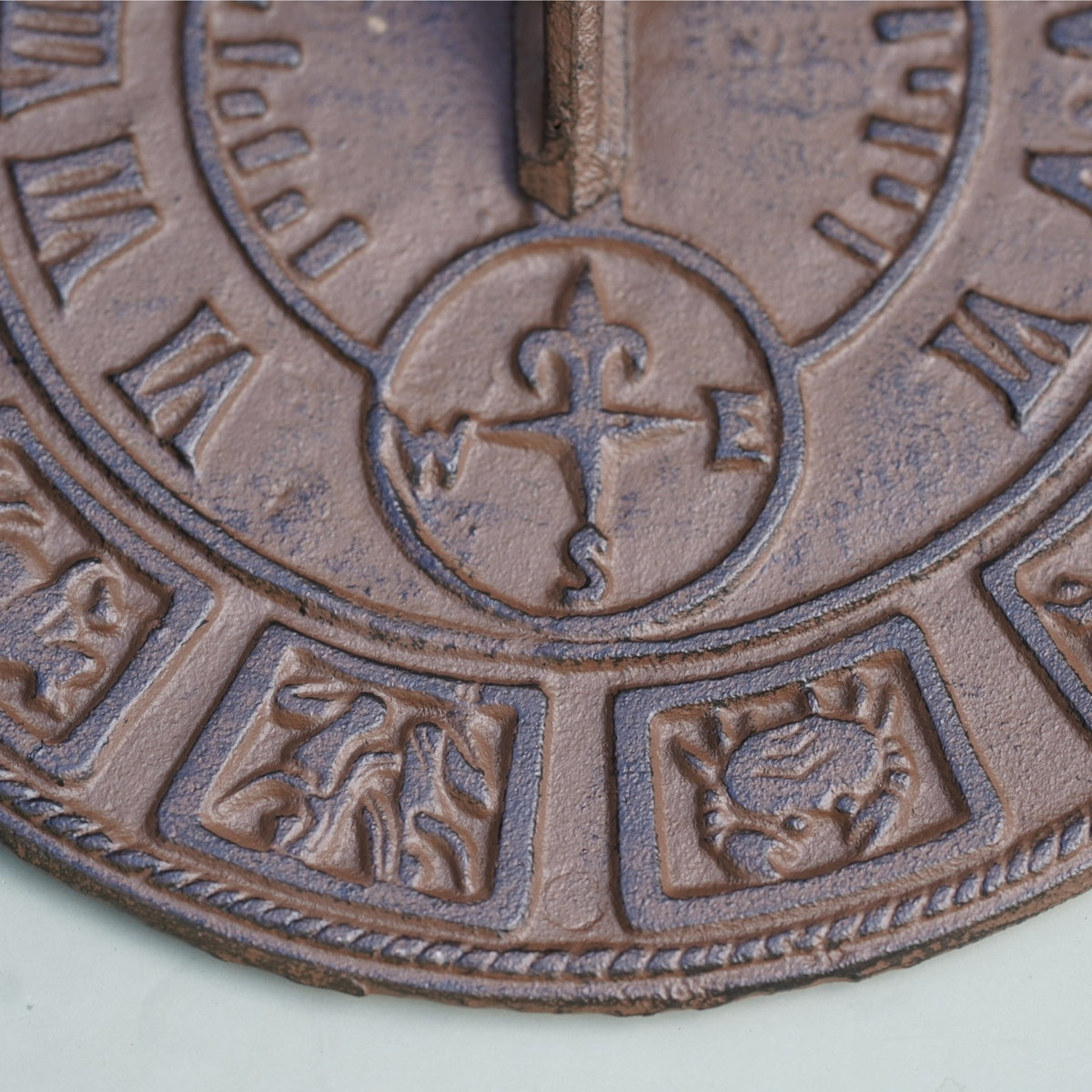 Cast Iron Large Zodiac Sundial