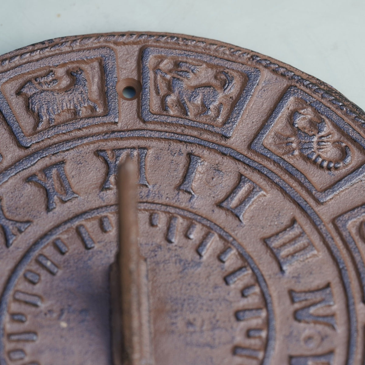 Cast Iron Large Zodiac Sundial