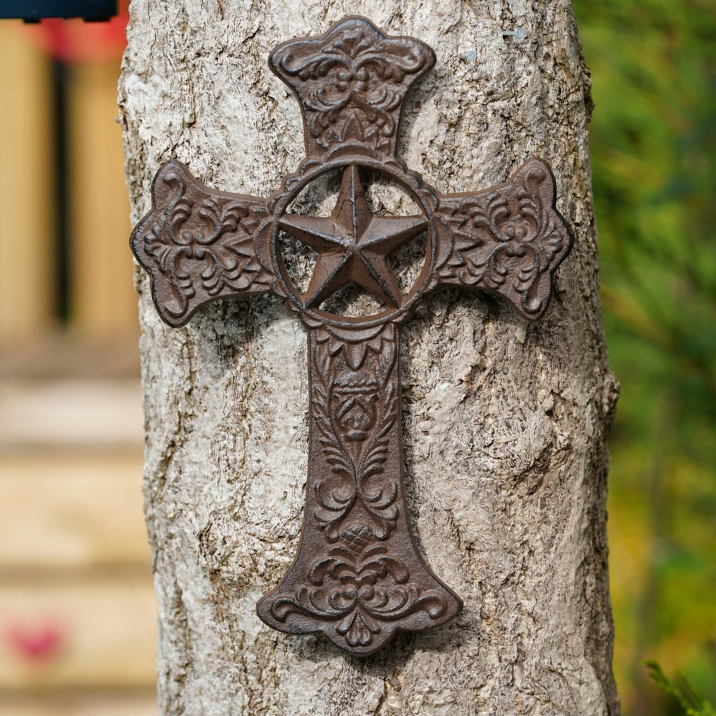 Cast Iron Ornate Wall Cross