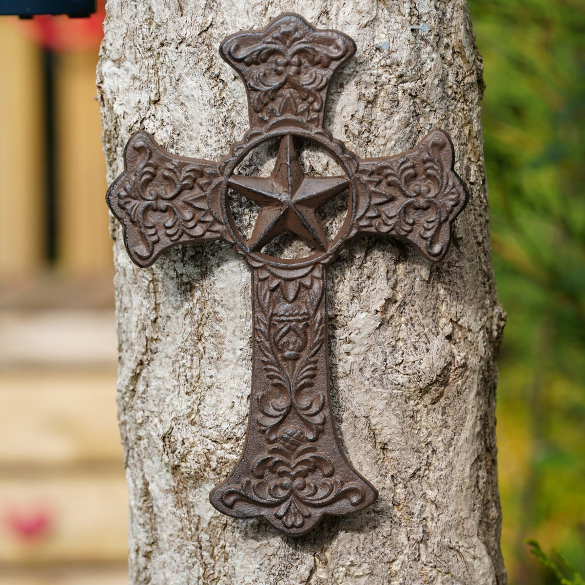 Cast Iron Ornate Wall Cross