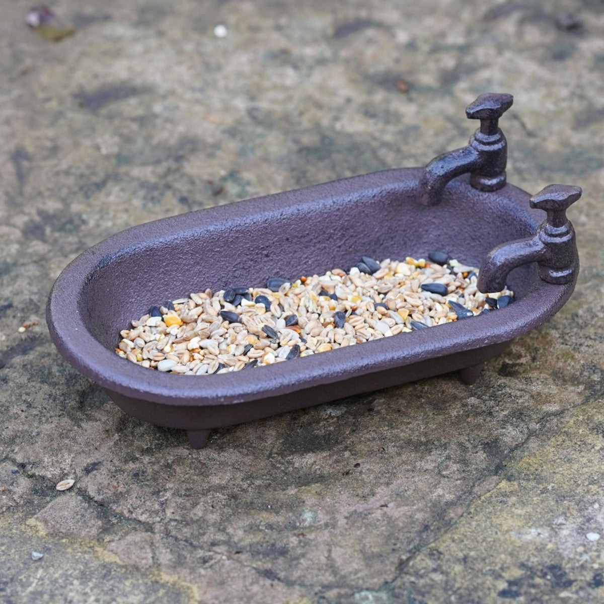 Cast Iron Bathtub Bird Bath Feeder