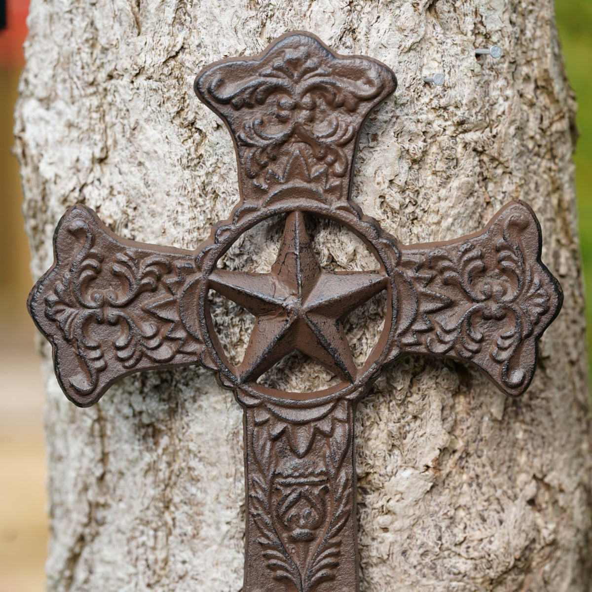 Cast Iron Ornate Wall Cross