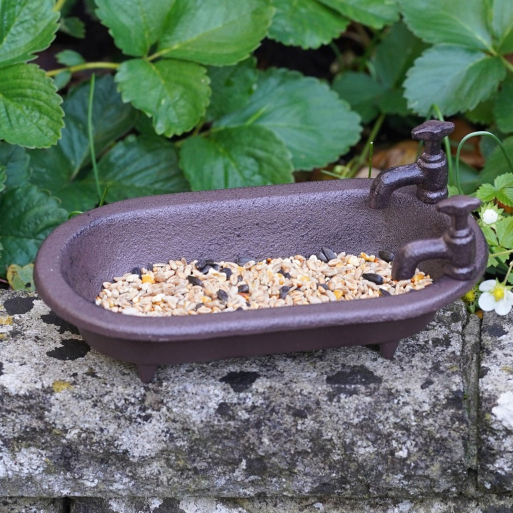 Cast Iron Bathtub Bird Bath Feeder