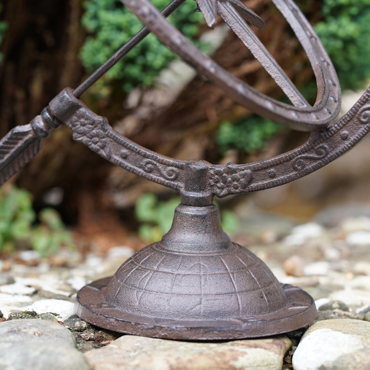 Cast Iron Armillary Sphere Sundial Garden Ornament